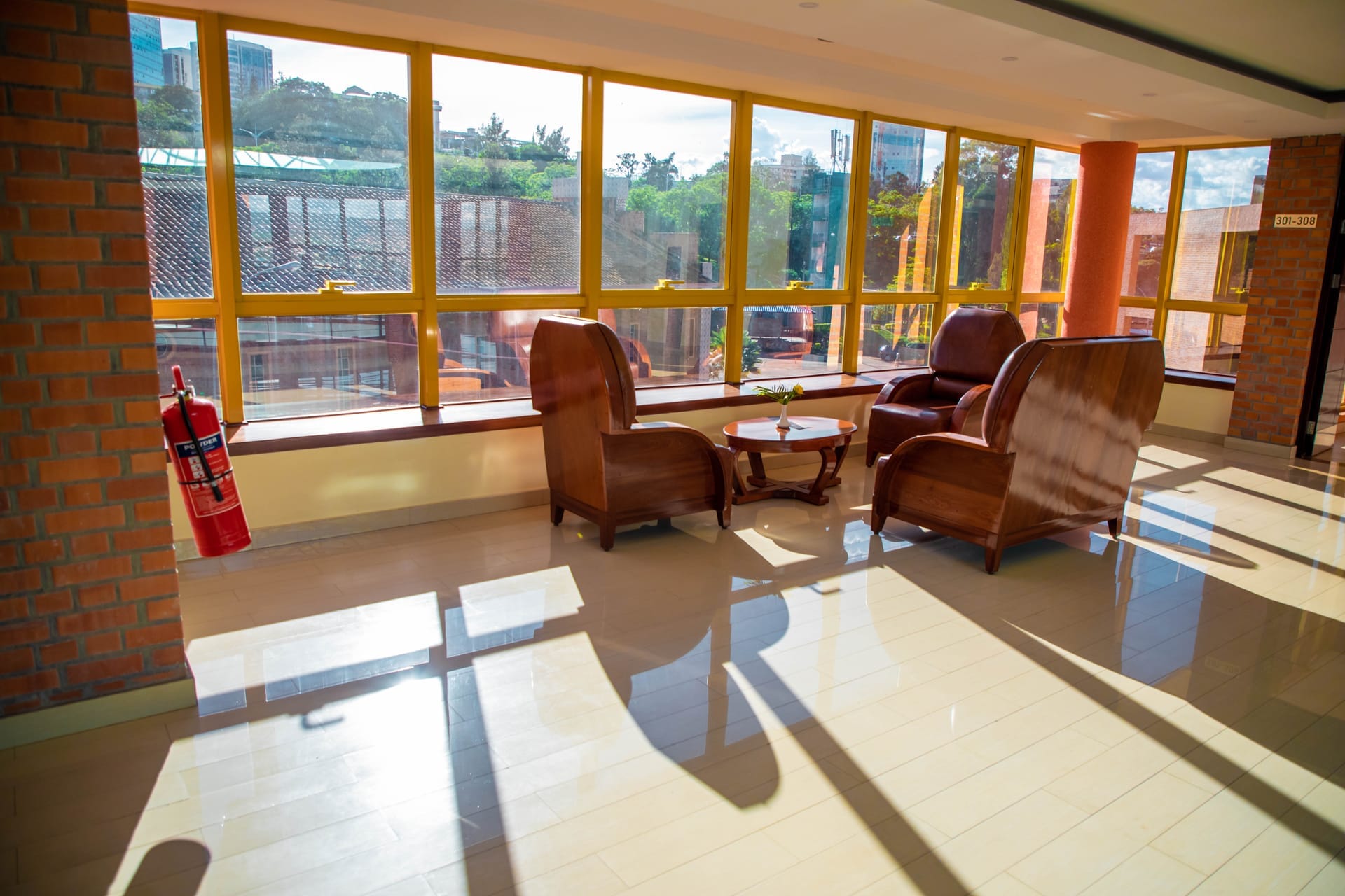 Hotel concierge area